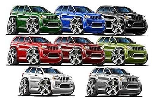 FatCat Wall Graphics 2007 SUV Grand Cherokee SRT8 2ft Long Wall Decal
