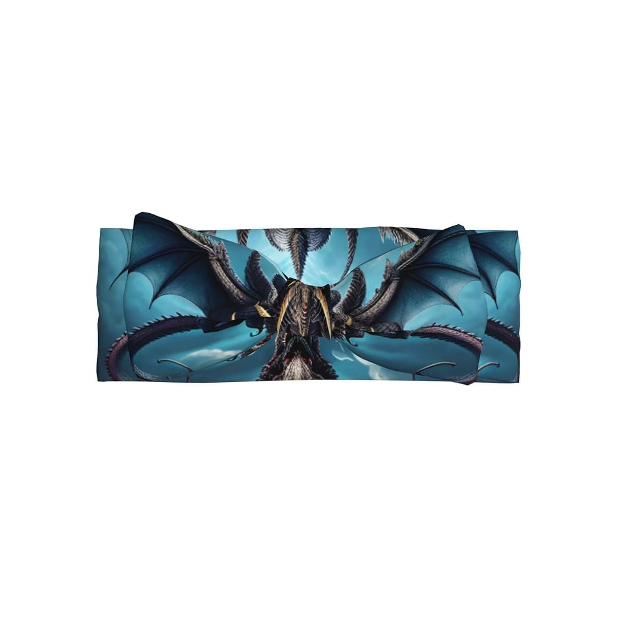 BabyOneStop Flying Dragon Printed Baby Bow Headband For Infants