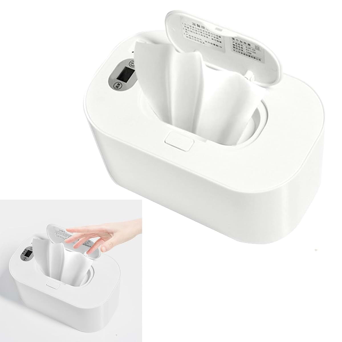 BabyOneStop Wet Wipes Dispenser Heater, Large Capacity, Top Heating Lock Design