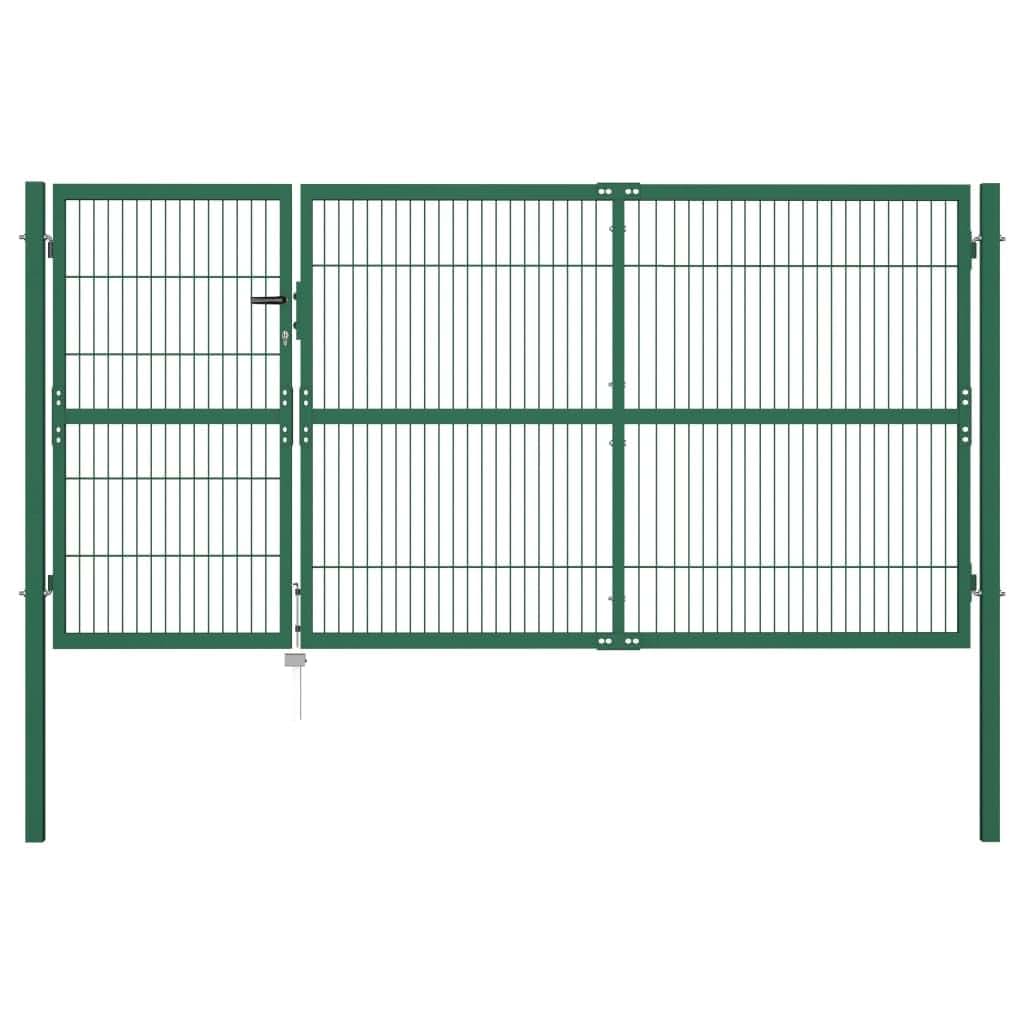 Teenpull Garden Fence Gate In Green Steel