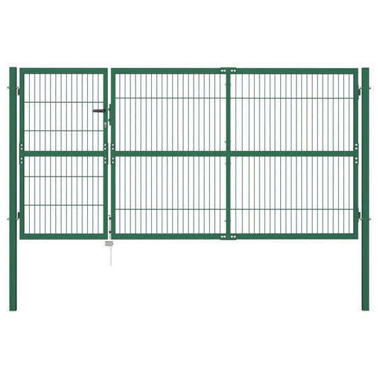 Teenpull Garden Fence Gate In Green Steel