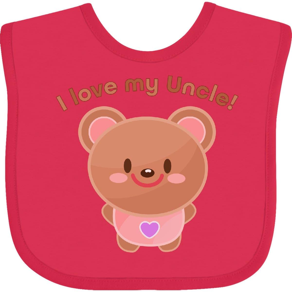 Inktastic I Love My Uncle Baby Bear Bib