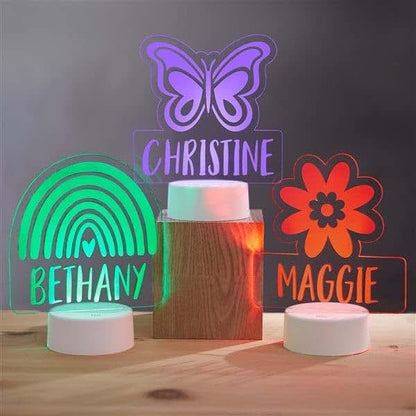 Personalization Universe Personalized LED Night Light with Sunshine Design - Unique Kids Room Decor, Custom Engraved (photo 3)