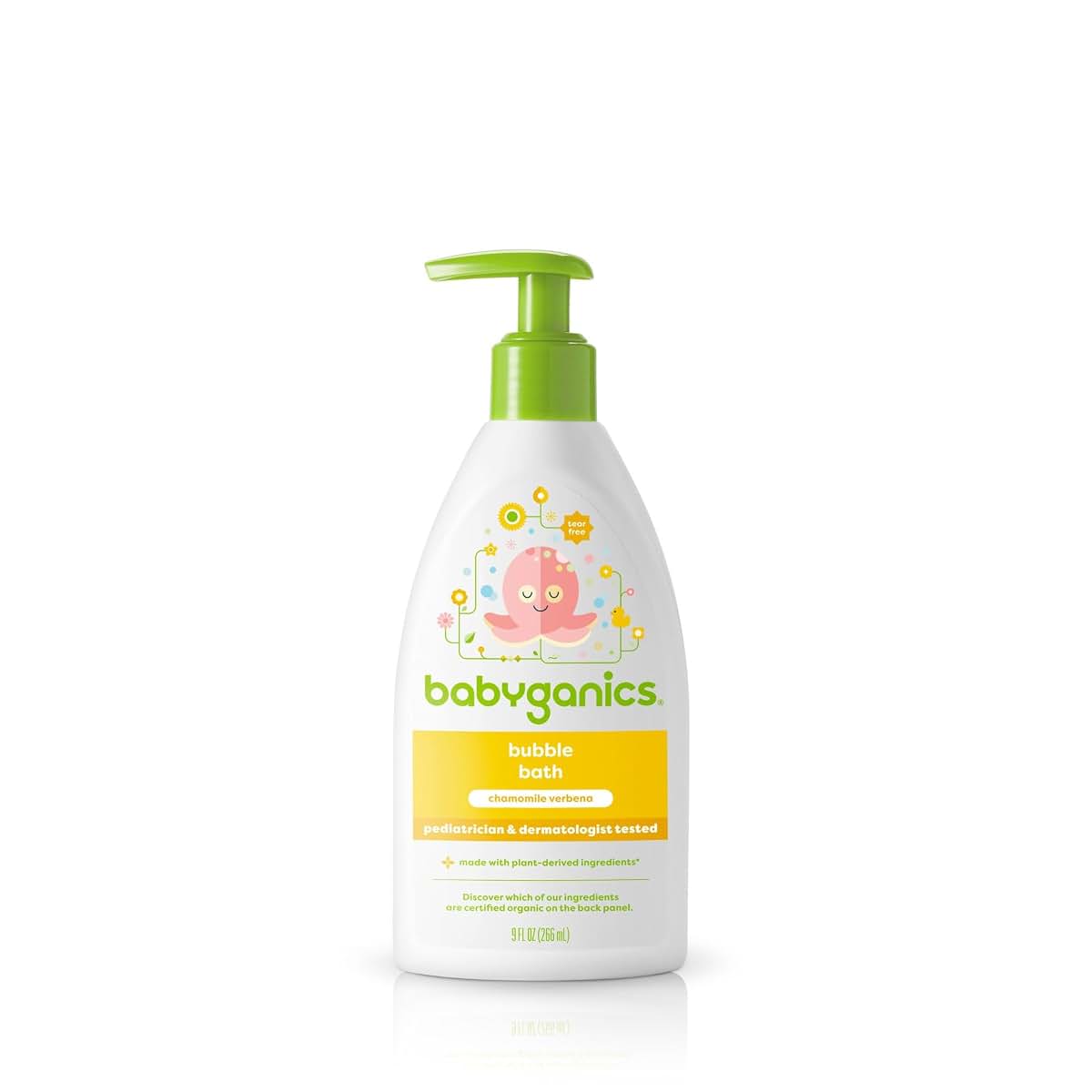 BabyGanics Chamomile Verbena Bubble Bath for Babies, 9 fl oz