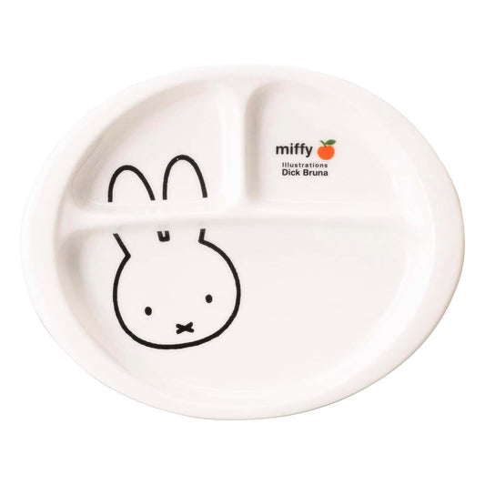 金正陶器(Kaneshotouki) Kaneshotouki 242107 Dick Bruna Miffy Dish, Divider Plate, Lunch Plate, Children's Dishes, Dishwasher
