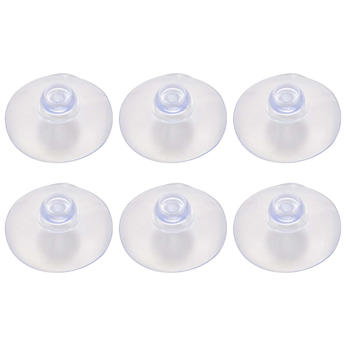 Pasuihcay 100Pcs 40Mm Clear Suction Cup Sucker Mushroom Head Suction Cup Suction, Transparent