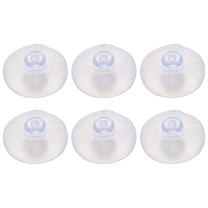 Pasuihcay 100Pcs 40Mm Clear Suction Cup Sucker Mushroom Head Suction Cup Suction, Transparent