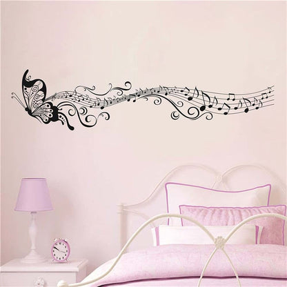 Yoyoyu Art Home Decor Flying Butterfly And Music Notes Wall Sticker (photo 2)