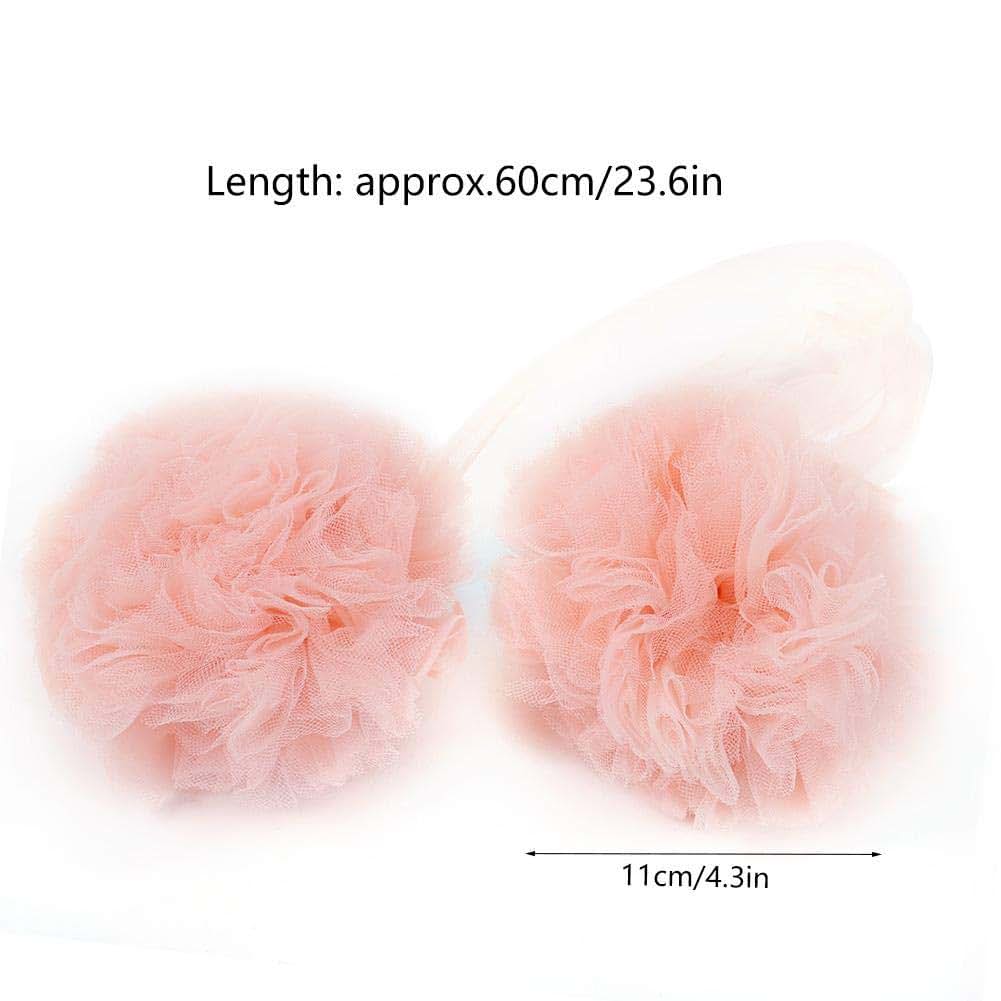 Flower Ball Bed Decor Baby Hanging Canopy for Babies Crib Accessories Wall Pendant Decoration for Kids Room (Pink)