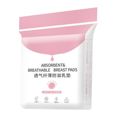 UTHCLO Disposable Breast Feeding Pads, 100 Pack, Breathable Nonwoven