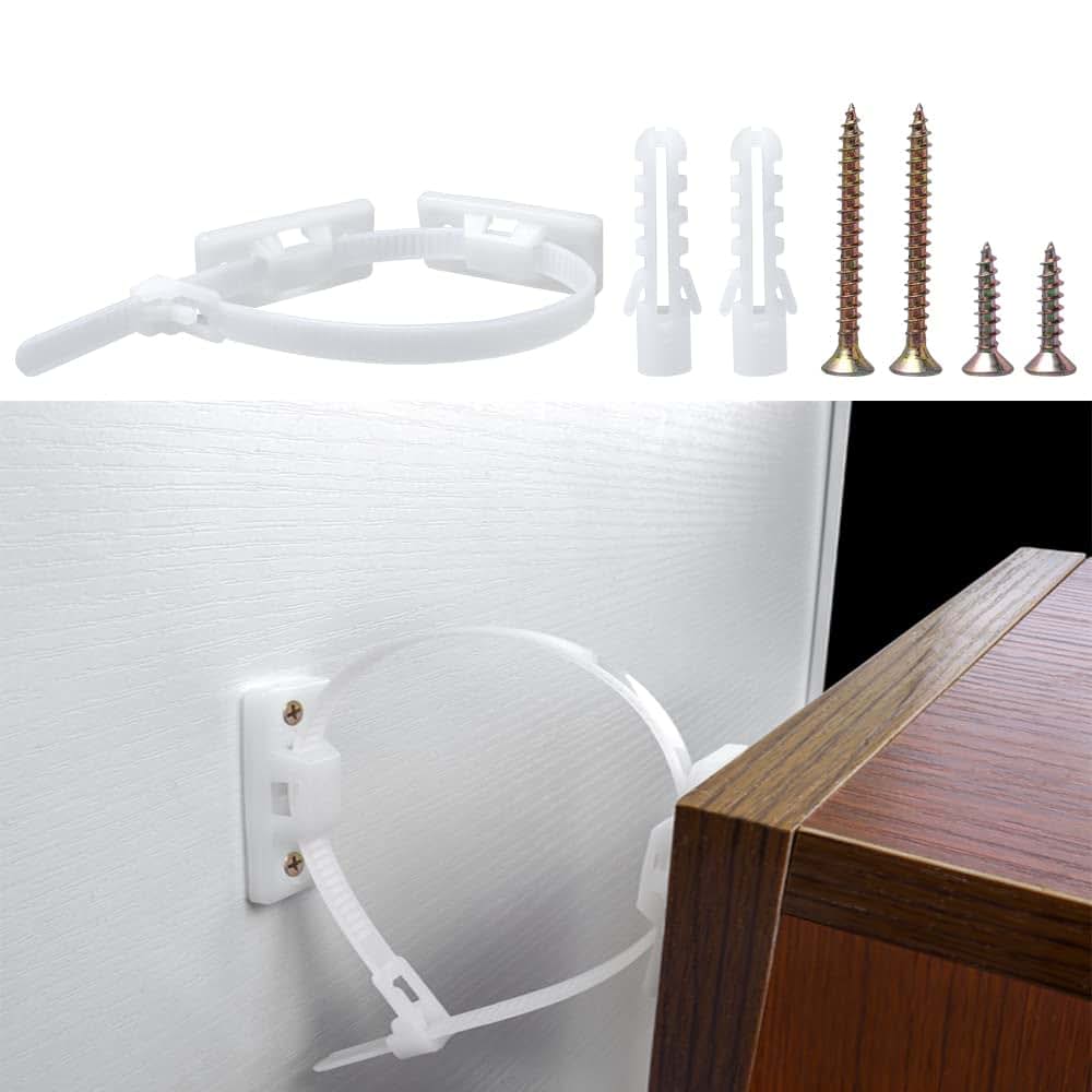Bestgle 15-Piece Nylon Furniture Anti-Tip Straps