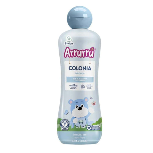 Yahve - Colonia Arrurru para Bebes – 400ml (13.52 fl oz) (400ml (13.52oz), Azul (Blue)