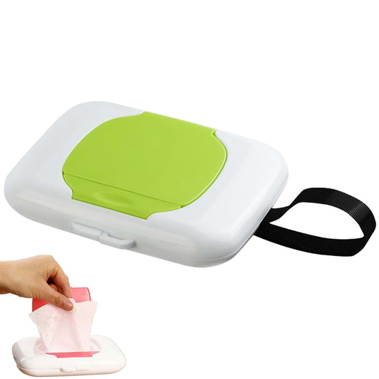 Cbhoktyue Wipes Dispensers Travel Wipes Case Refillable Wipe Holder Reusable Travel Wet Wipe Pouch Hanging Wet Wipe