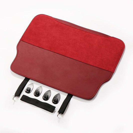 Furqade Seat Back Protector For Acura ADX ZDX Microfiber Leather And Suede Kick Mat Red