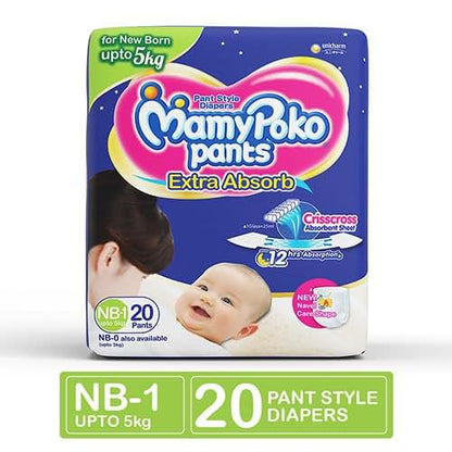 MamyPoko Pants Extra Absorb Diapers, New Born (Pack of 18) (photo 2)