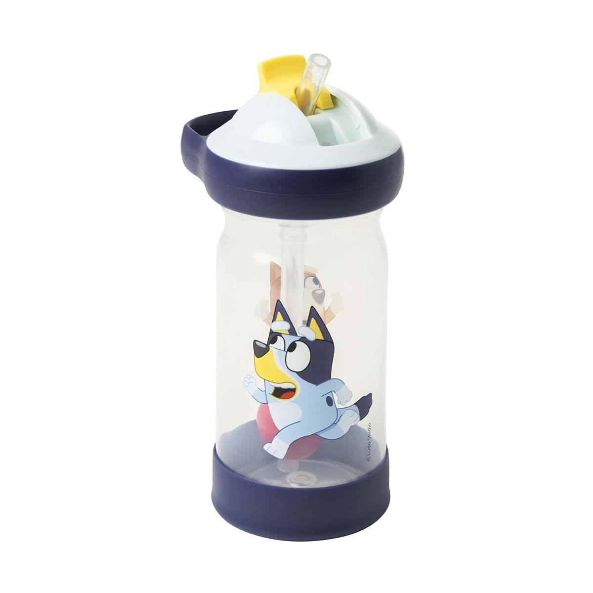 The First Years Bluey Sip & See Toddler Water Bottle With Floating Charm 12 Oz