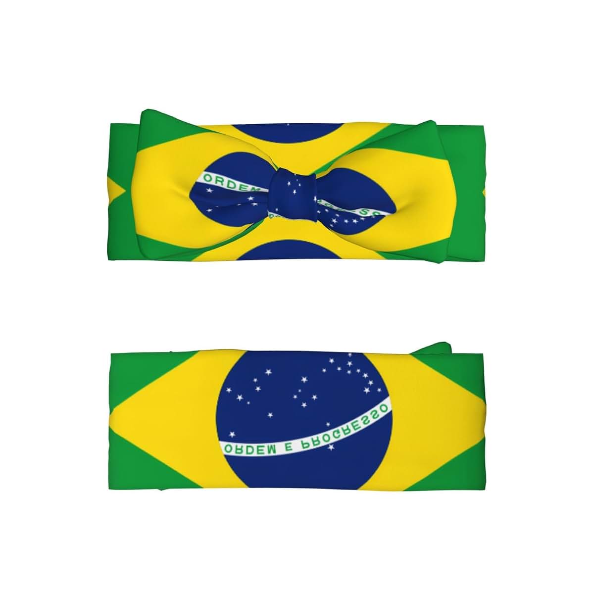 FoRes Brazilian Flag Baby Bow Headband For Newborn (photo 2)