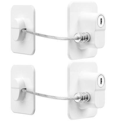 TIJTJHC Fridge Lock, Durable ABS with Adhesive Backing