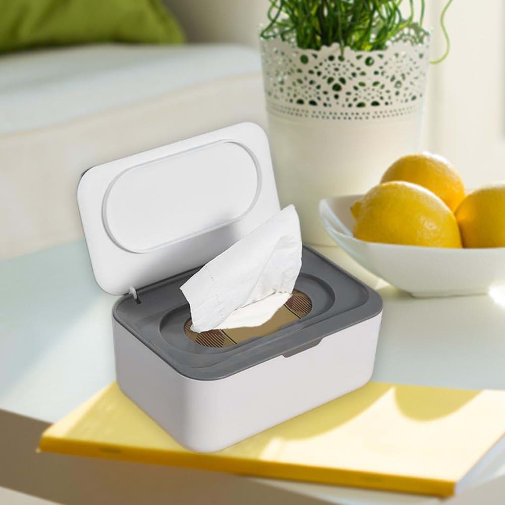 Peosaard Wet Wipe Container Gray Dispenser Storage Box (photo 4)