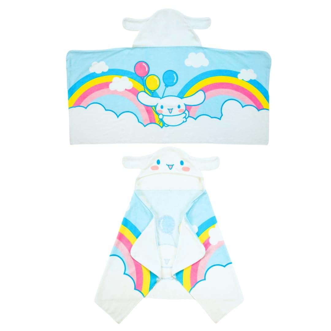 Franco Cinnamoroll Kids Hooded Cotton Towel Wrap