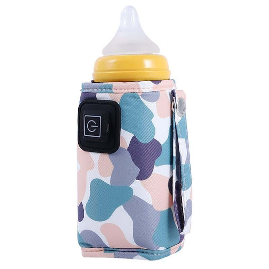 DriKou USB Baby Bottle Warmer in Leather Pink with Three Temperature Levels