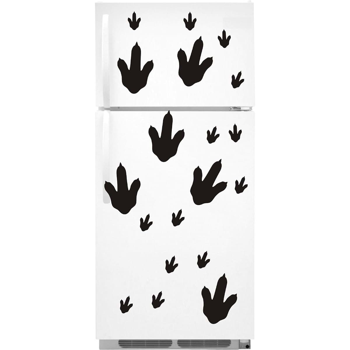 Dinosaur Footprint Wall Decals Set - Removable Vinyl Tracks for Kids Room Decor