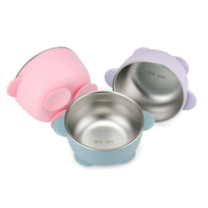 Pandaear Stainless Steel Suction Bowls Set