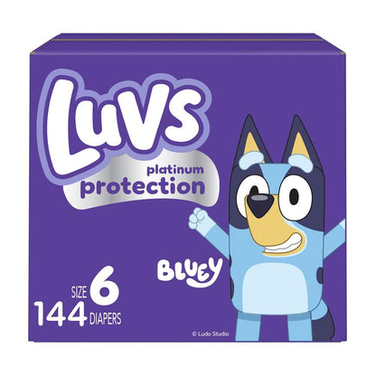 Luvs Diapers Size 6 Bluey Platinum Protection