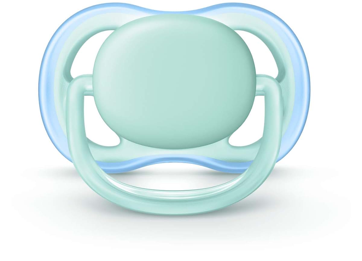Philips Avent Ultra Air Pacifier, 0-6 months, blue/green, 2 pack, SCF244/20 (photo 2)