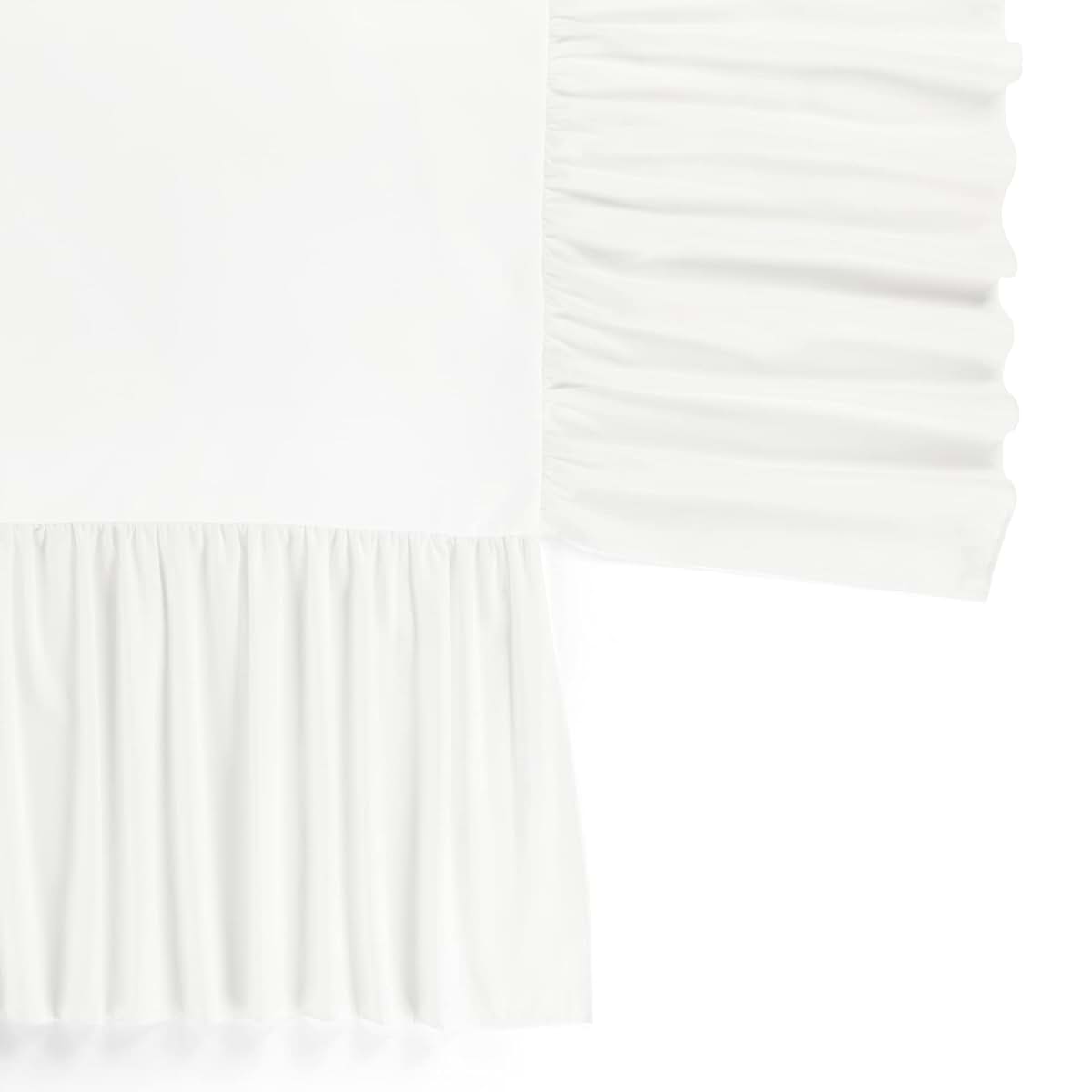 Lush Decor Ruffle Crib Skirt, 16" Drop, White (photo 3)