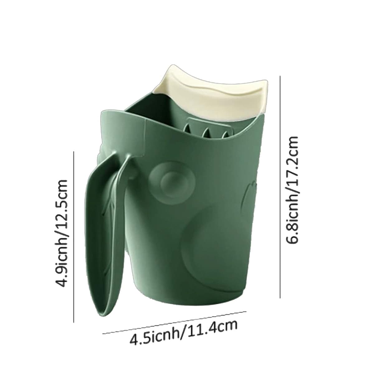 FeiYeup Frog Shape Baby Bath Rinse Cup For Hair Washing (photo 4)