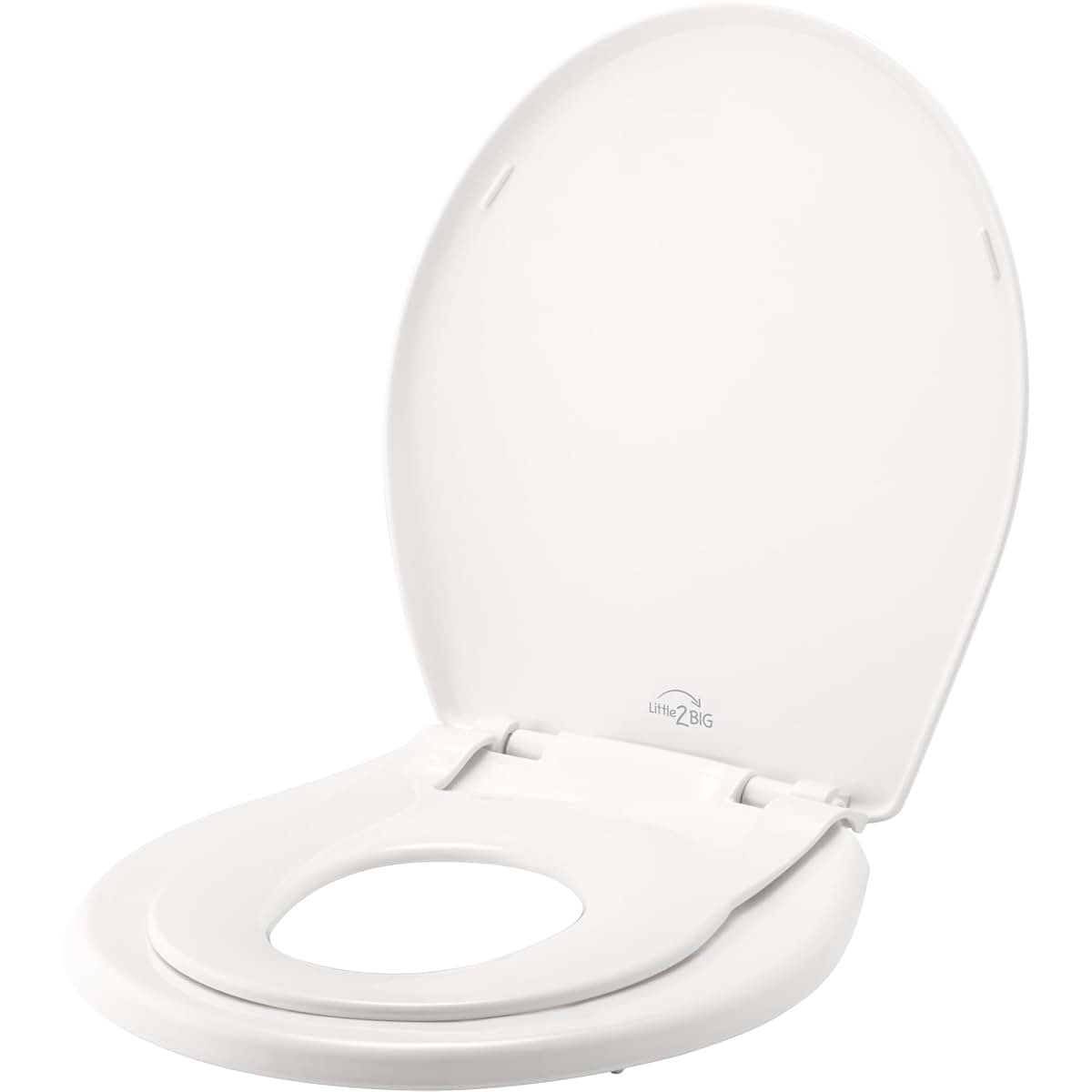 Little2Big Toilet Seat with Built-In Toddler Potty Trainer for Round Toilets