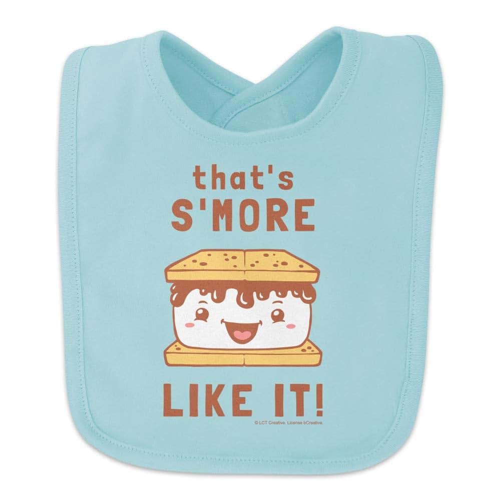 That's S'More Like It Funny Humor Baby Bib | 100% Cotton Knit