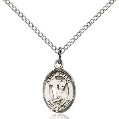 Bonyak Jewelry Saint Medal Collection Sterling Silver St. Helen Pendant with Chain