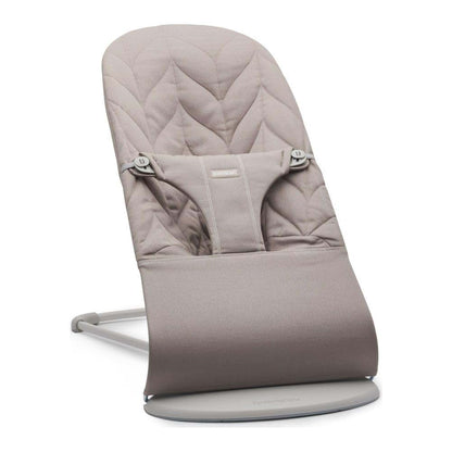 BabyBjörn Bouncer Bliss, Sand Gray, Woven Petal Quilt, 2-in-1