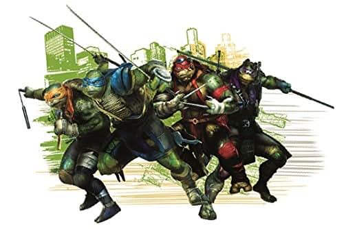 BabyOneStop TMNT Group Wall Decal Featuring Donatello, Leonardo, Michelangelo, And Raphael
