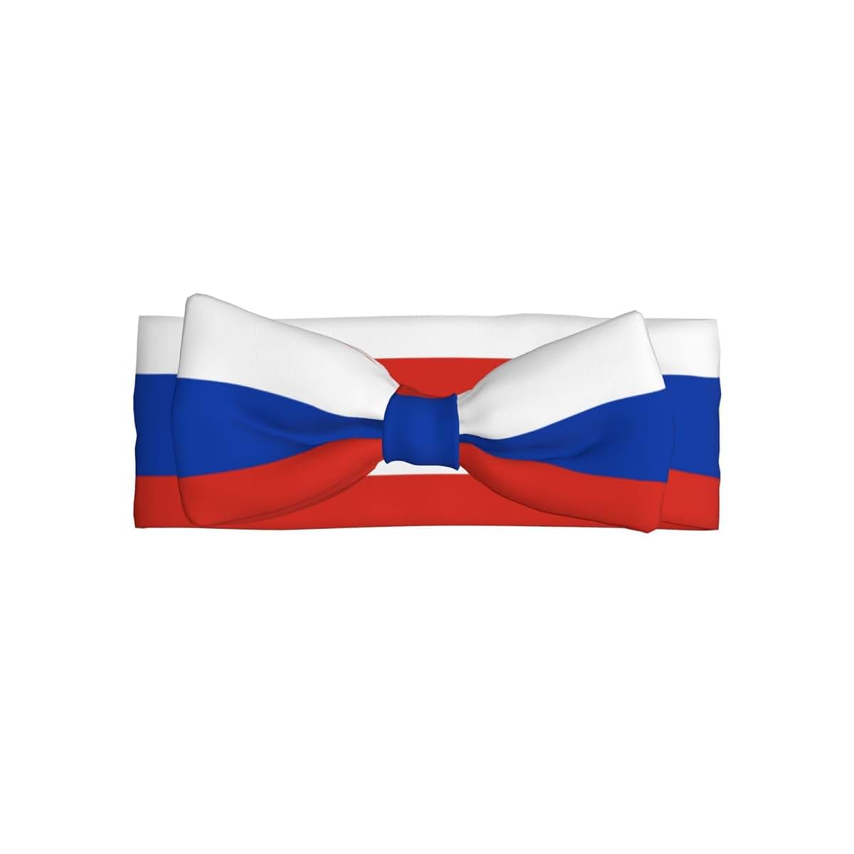 Blue One Stop Russian Flag Bow Headband for Newborns and Infants
