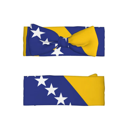 WZYCWB Bosnia and Herzegovina Flag Baby Bow Headband