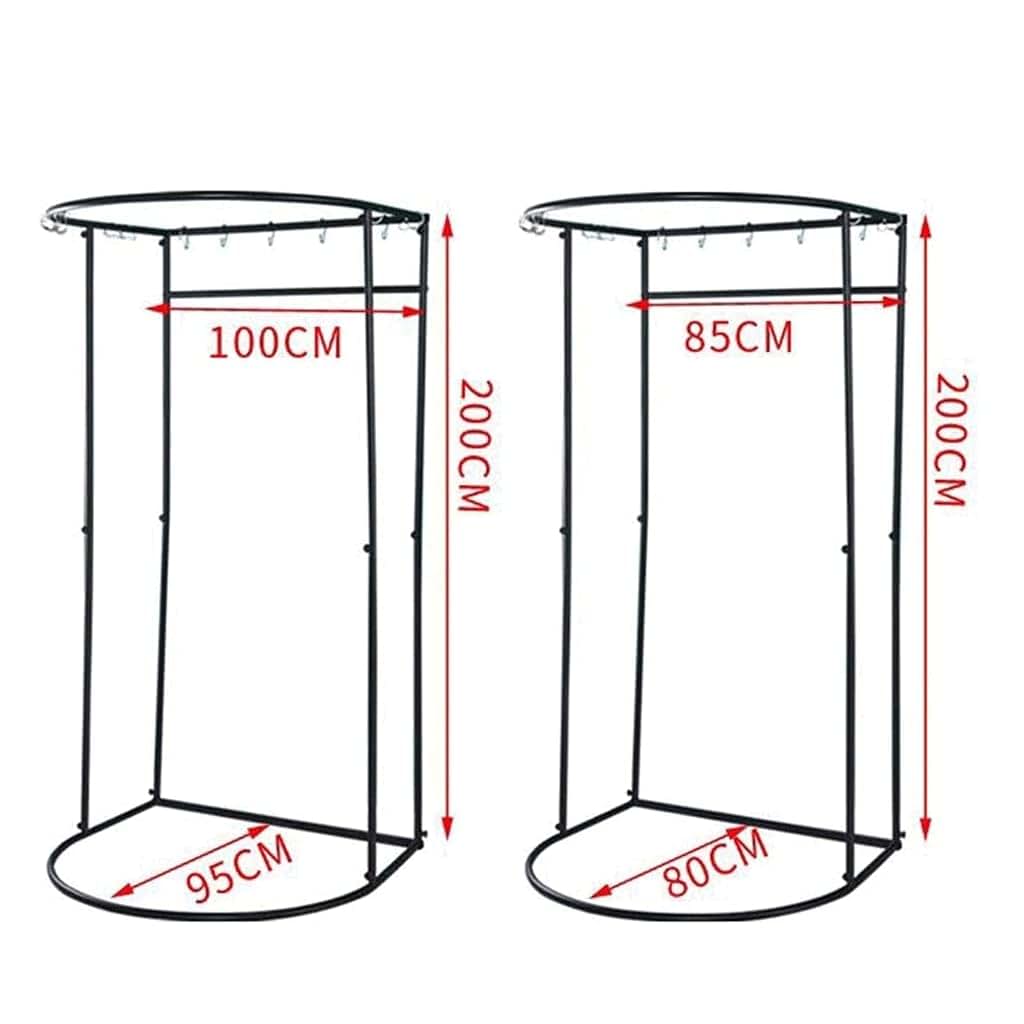 Freestanding Movable Fitting Room with Shade Curtain