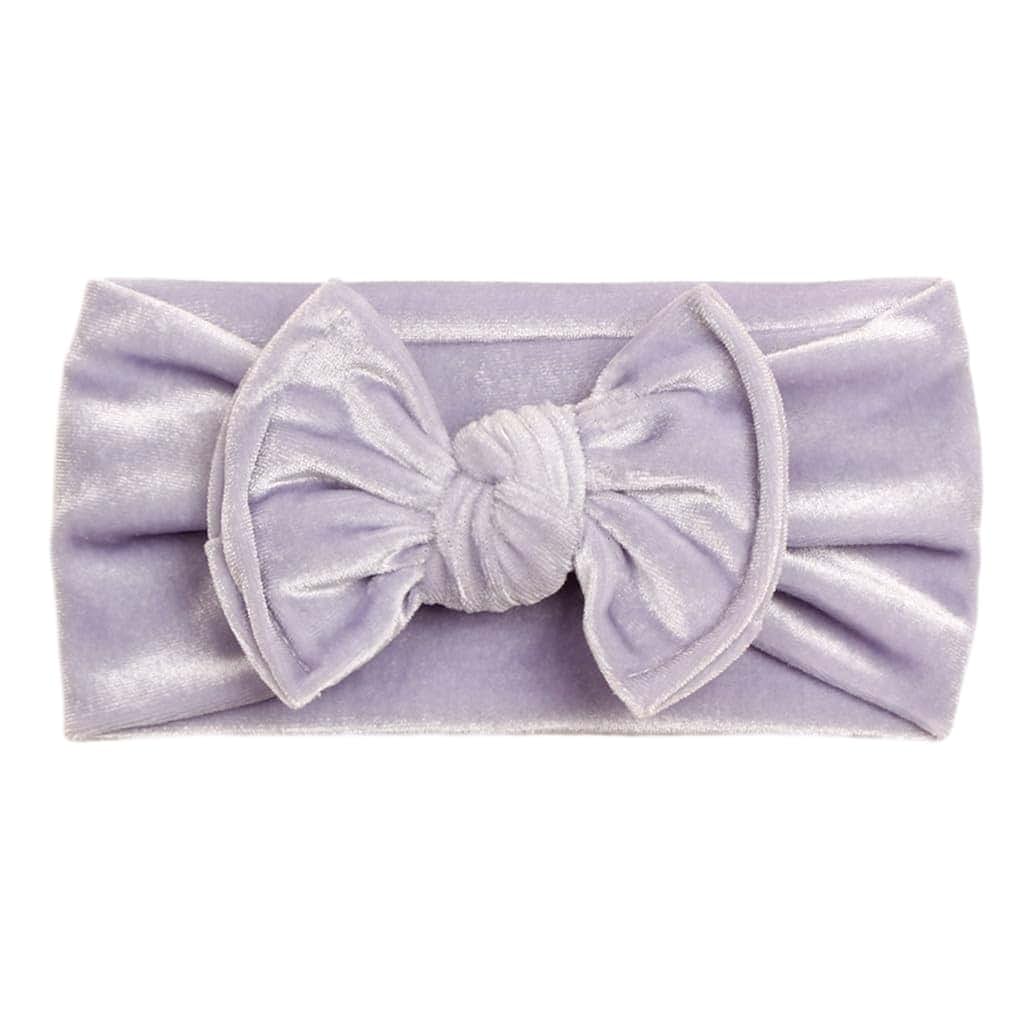 Vdaxvme Stretchy Velvet Bow Headband For Newborns And Infants