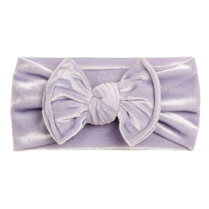 Vdaxvme Stretchy Velvet Bow Headband For Newborns And Infants