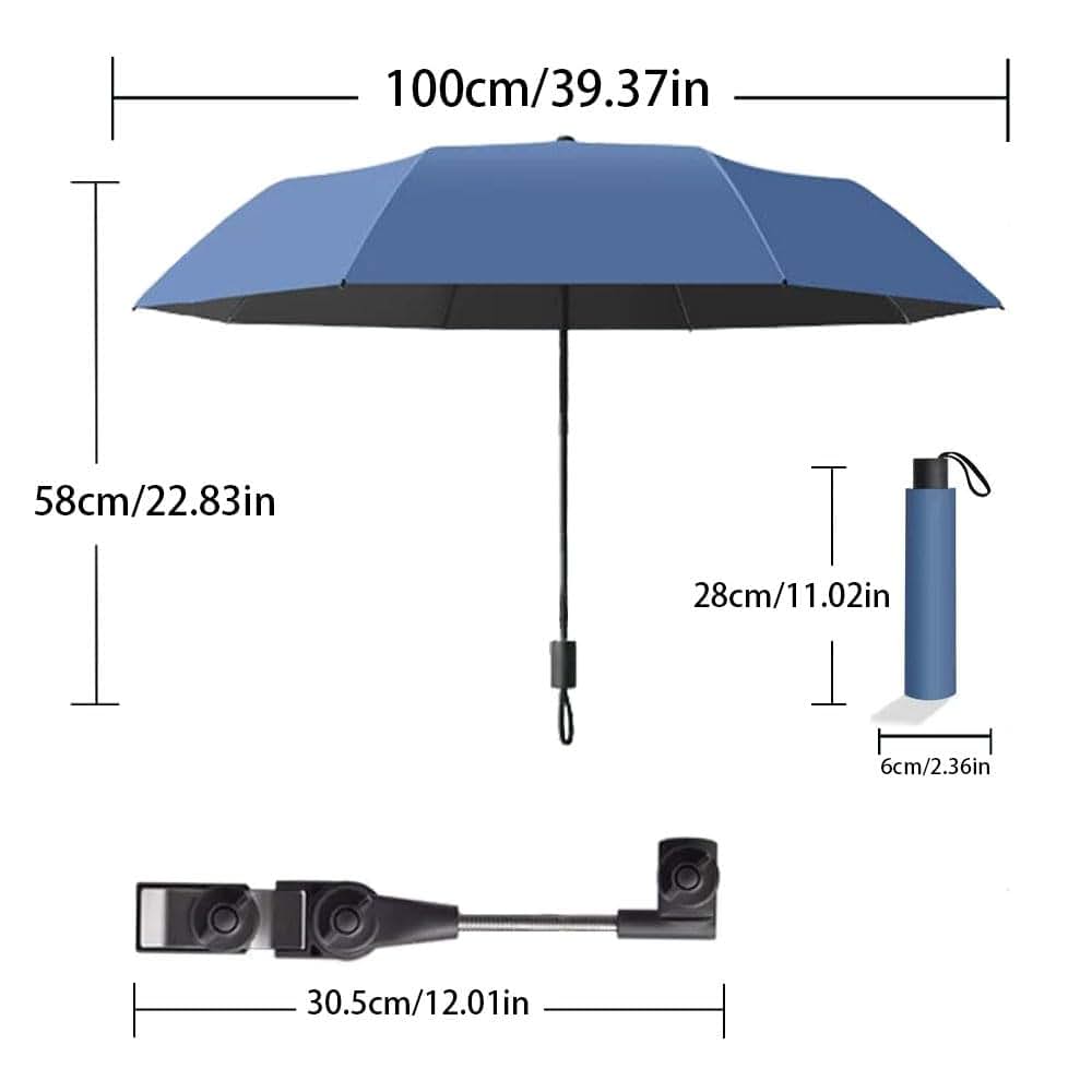 FUHAO CAIJIN Clip On Umbrella For Stroller, 100cm Enlarged Diameter