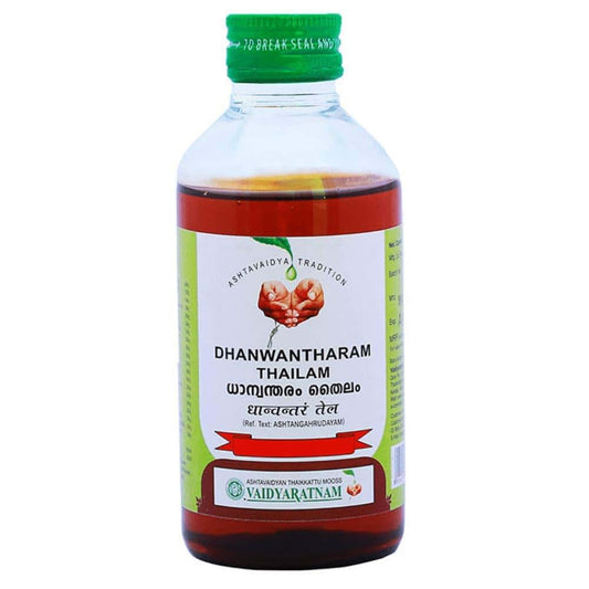 Vaidyaratnam Dhanwantharam Thailam Herbal Oil 2 Pack