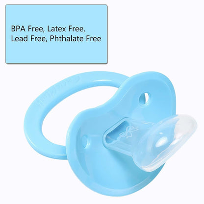 CutiePlusU Adult Sized Pacifier With Large Blue Shield