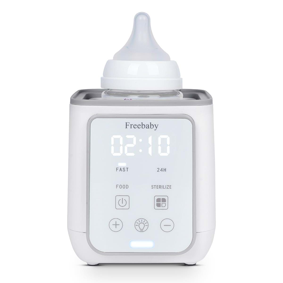 Freebaby Fast Bottle Warmer for Breast Milk & Formula, Gray