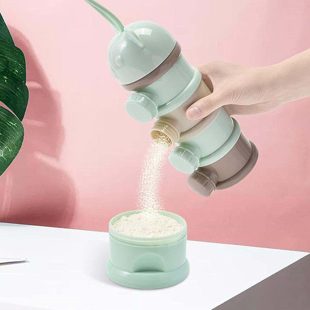 Enfudid Portable Milk Powder Dispensers Pot, 4 Layer Formula Milk Storage Container Portable Food Storage Containers (photo 2)