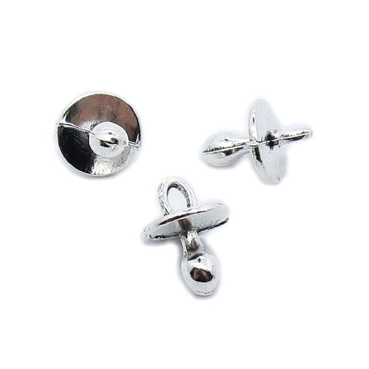 Fulllove Charms Antique Silver Pacifier Nipple Jewelry Charms 660 Pieces