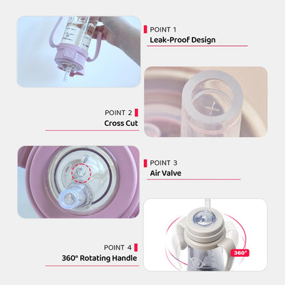 Grosmimi Baby Straw Cup Spill Proof