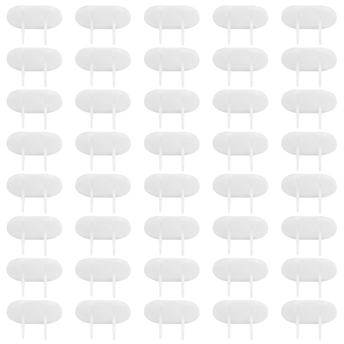 Hubceuo Socket Plug Covers, 40 Pack White Outlet Protectors