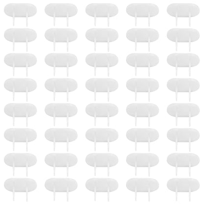 Hubceuo Socket Plug Covers, 40 Pack White Outlet Protectors